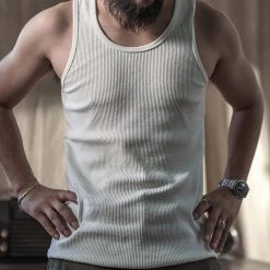 Non Stock 10.5 Oz Cotton Tank Top - White