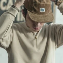 Non Stock 12.5 Oz Corduroy 5 Panel Cap - Khaki 17 Non Stock 12.5 Oz Corduroy 5 Panel Cap - Khaki