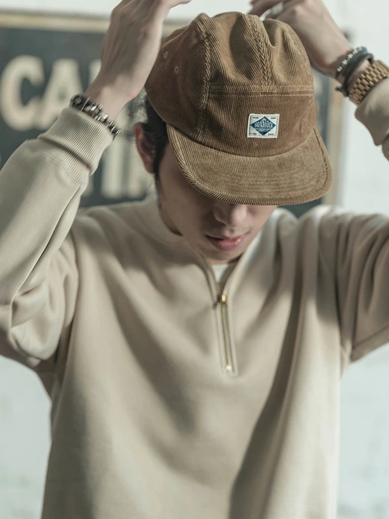 Non Stock 12.5 Oz Corduroy 5 Panel Cap - Khaki 5 Non Stock 12.5 Oz Corduroy 5 Panel Cap - Khaki