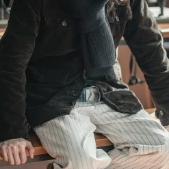 Non Stock USN Wool Scarf - Black 10 Non Stock USN Wool Scarf - Black