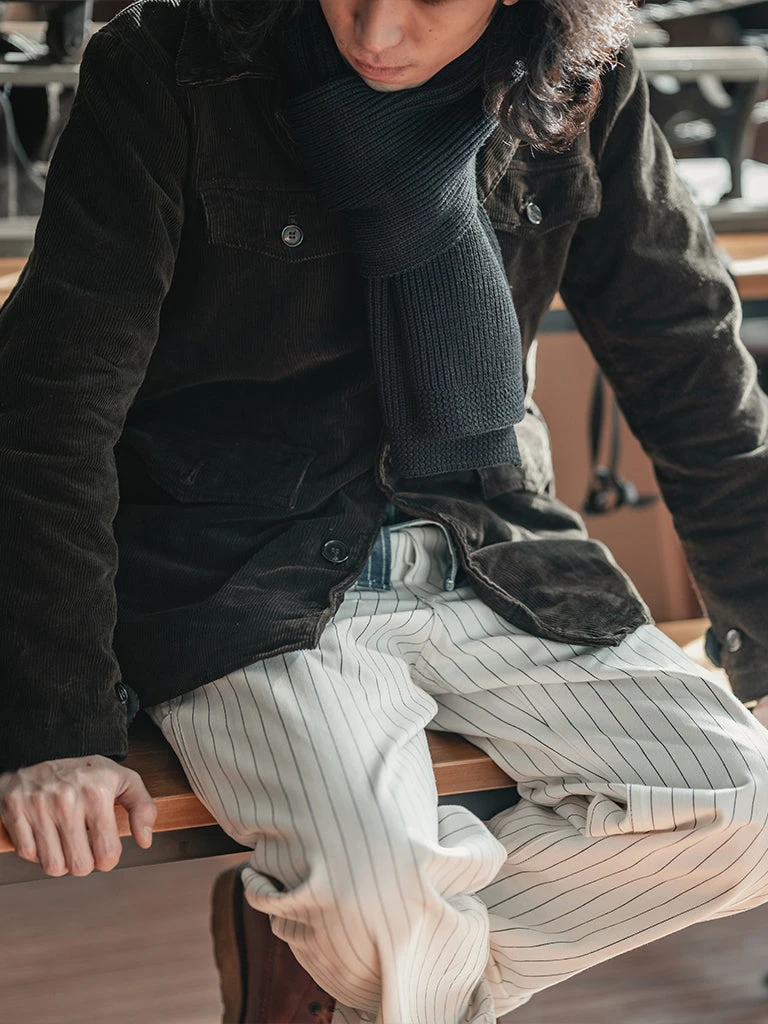 Non Stock USN Wool Scarf - Black 3 Non Stock USN Wool Scarf - Black