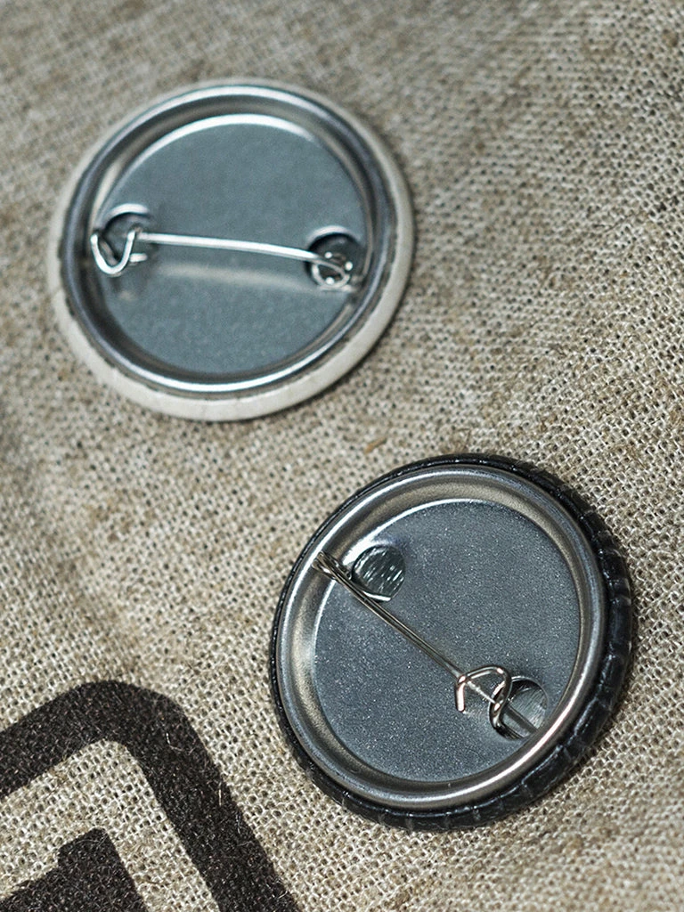 Bronson Vintage Watchdog Pin Button Badge - White 4 Bronson Vintage Watchdog Pin Button Badge - White