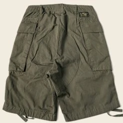 Non Stock 8.5 Oz Cotton Ripstop Cargo Shorts - Olive