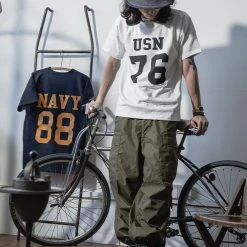 Bronson US Naval Football T-Shirt - White