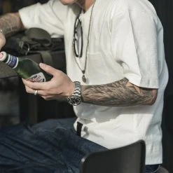 Non Stock NEW ARRIVALS 9.8 Oz Cotton Classic Pocket T-Shirt - White