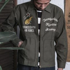 Non Stock USAAF 14th Air Force Flying Tigers Embroidery Jacket