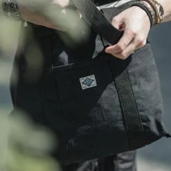 Non Stock 18 Oz Canvas Tote Bag - Black