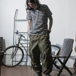 Bronson Breton Stripe T-Shirt - Navy/White