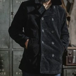 Bronson NEW ARRIVALS Lot 939 Heavyweight Corduroy Peacoat