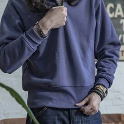 Non Stock 20.5 Oz Racing Half-Zip Sweatshirt - Bluish Violet TOPS 16 Non Stock 20.5 Oz Racing Half-Zip Sweatshirt - Bluish Violet TOPS