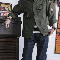 Non Stock Vietnam War US Army OG107 Fatigue Utility Shirt - Im Jin Scouts TOPS 20 Non Stock Vietnam War US Army OG107 Fatigue Utility Shirt - Im Jin Scouts TOPS