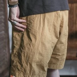 Non Stock Nylon Climber's Shorts - Yellow BOTTOMS