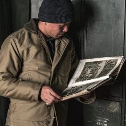 Bronson OUTERWEAR 1940s USN 3rd Type N-1 Woolen Deck Jacket - Khaki Stencil