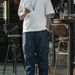 Non Stock NEW ARRIVALS 9.8 Oz Cotton Classic Pocket T-Shirt - White