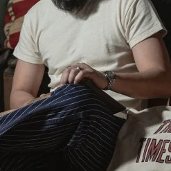 Bronson 1940s USN Crew Slub Cotton T-Shirt NEW ARRIVALS