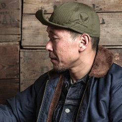 Bronson USAAF WWII Type A-3 Cap - Olive ACCESSORIES