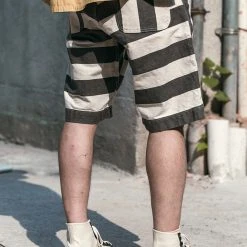 Non Stock 11.5 Oz Heavyweight Wide Striped Prisoner Shorts