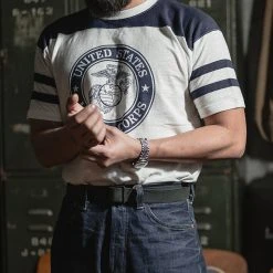 Bronson 1970s USMC Semper Fi Print Athletic T-Shirt NEW ARRIVALS