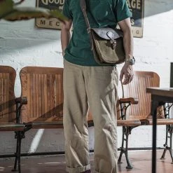 Bronson WWI US Army Messenger Bag - Olive