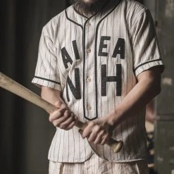 Bronson NEW ARRIVALS WWII Military Baseball Shirt - AIEA NH