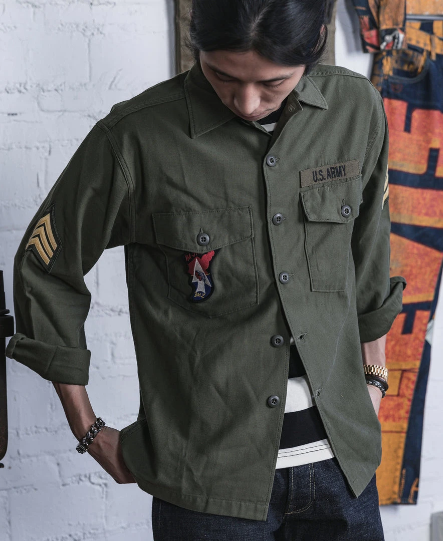 Non Stock Vietnam War US Army OG107 Fatigue Utility Shirt - Im Jin Scouts TOPS 5 Non Stock Vietnam War US Army OG107 Fatigue Utility Shirt - Im Jin Scouts TOPS