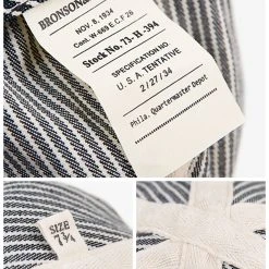 Bronson ACCESSORIES WWII CCC PW Hickory Stripe Cap 9 Bronson ACCESSORIES WWII CCC PW Hickory Stripe Cap