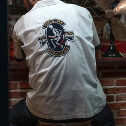 Bronson Bomb Squadron “Grim Reaper” Force Base Souvenir Bowling Shirt TOPS