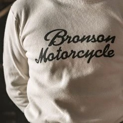 Bronson TOPS 14 Oz Raschel Knitting Waffle Logo T-Shirt