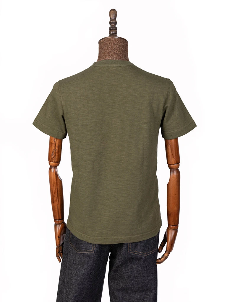 Non Stock 10.5 Oz US Cotton Tubular Gusset T-Shirt - Green 4 Non Stock 10.5 Oz US Cotton Tubular Gusset T-Shirt - Green