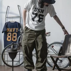 Bronson US Naval Football T-Shirt - White