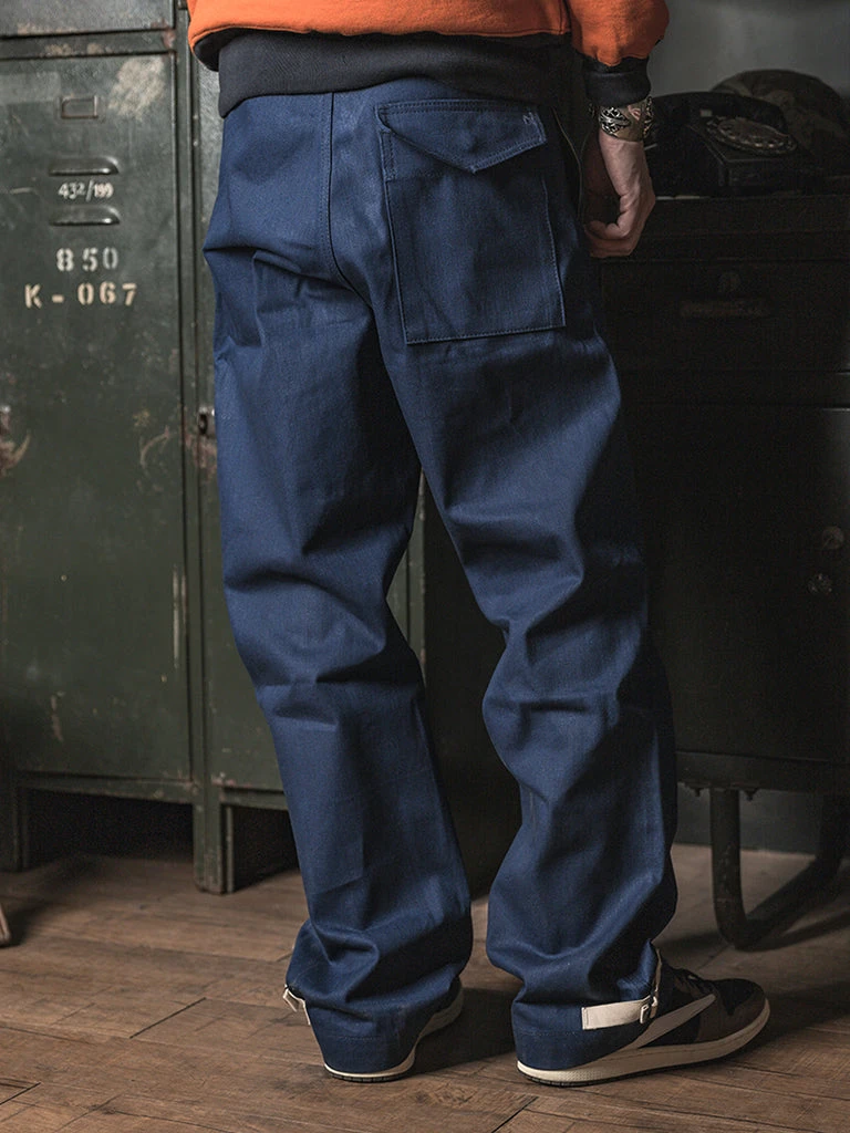 Bronson US Navy Modified 13.5 Oz Indigo Deck Pants BOTTOMS 5 Bronson US Navy Modified 13.5 Oz Indigo Deck Pants BOTTOMS