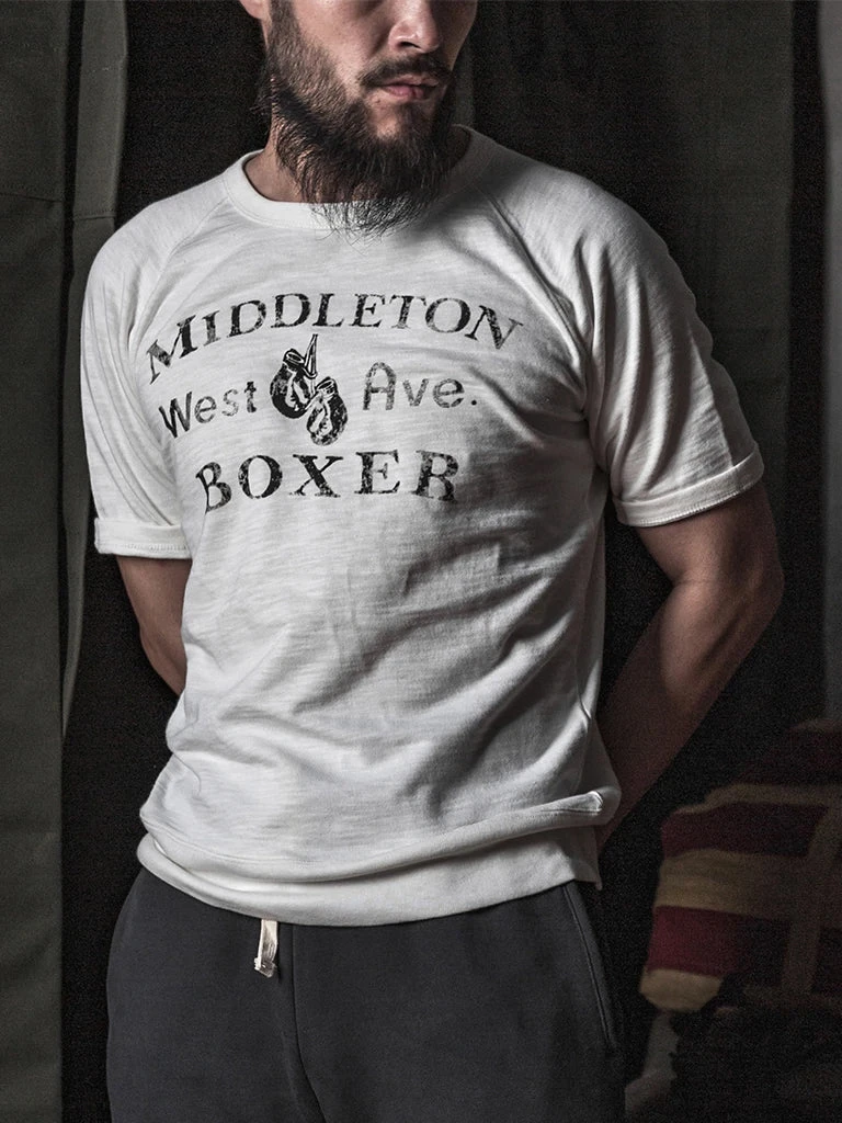 Bronson Back In Stock Heavy Duty Boxer Physical Training T-Shirt - White 3 Bronson Back In Stock Heavy Duty Boxer Physical Training T-Shirt - White