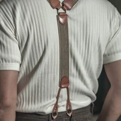 Bronson 11 Oz Vintage Ribbed Cotton Henley T-Shirt - White