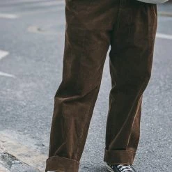 Non Stock 12.5 Oz 8 Wale Corduroy Trousers - Brown