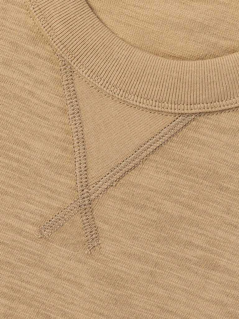 Non Stock TOPS 10.5 Oz US Cotton Tubular Gusset T-Shirt - Sand 12 Non Stock TOPS 10.5 Oz US Cotton Tubular Gusset T-Shirt - Sand