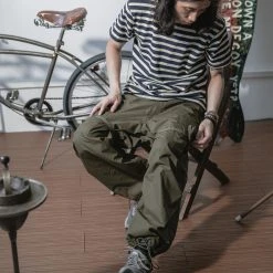 Bronson Breton Stripe T-Shirt - Navy/White