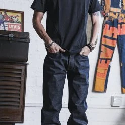 Non Stock TOPS 9 Oz US Cotton Tubular T-Shirt - Black