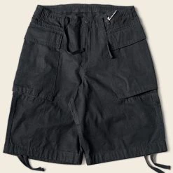 Non Stock NEW ARRIVALS 8.5 Oz Cotton Ripstop Cargo Shorts - Black