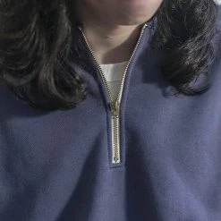 Non Stock 20.5 Oz Racing Half-Zip Sweatshirt - Bluish Violet TOPS 17 Non Stock 20.5 Oz Racing Half-Zip Sweatshirt - Bluish Violet TOPS