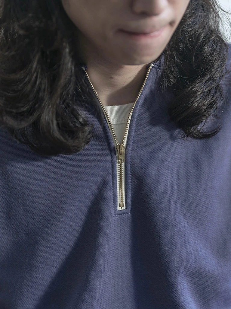 Non Stock 20.5 Oz Racing Half-Zip Sweatshirt - Bluish Violet TOPS 5 Non Stock 20.5 Oz Racing Half-Zip Sweatshirt - Bluish Violet TOPS