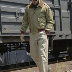 Bronson USAAF Type B-10 Flight Jacket - Khaki OUTERWEAR