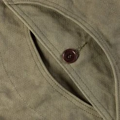 Bronson 1930s Heavyweight Canvas Game Pocket Hunting Vest - Olive