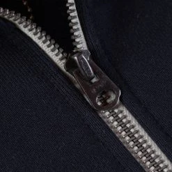 Bronson TOPS Motorcycle Turtle Zip Jersey Overweight Sweater - Black