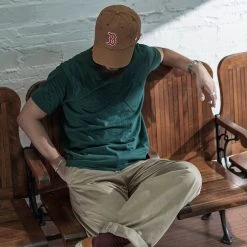 Bronson TOPS 1930s Slanted Pocket Tubular T-Shirt - Green 13 Bronson TOPS 1930s Slanted Pocket Tubular T-Shirt - Green