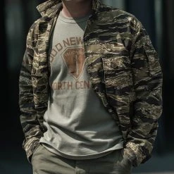 Non Stock NEW ARRIVALS Golden Tiger Camouflage Shirt 24 Non Stock NEW ARRIVALS Golden Tiger Camouflage Shirt