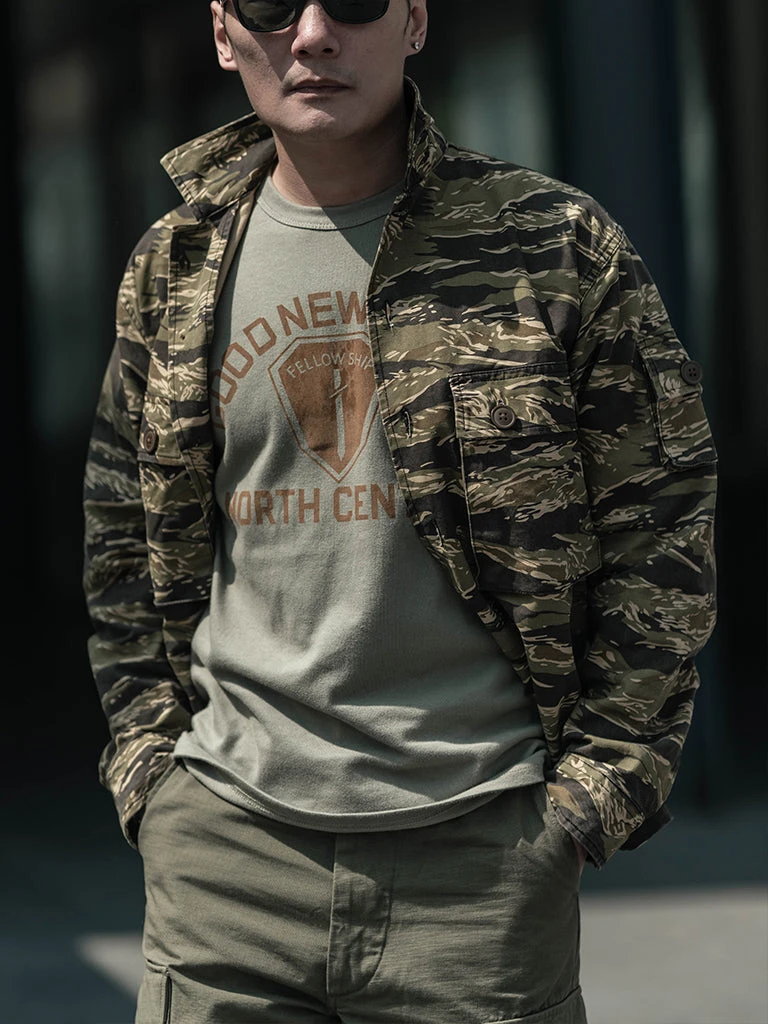 Non Stock NEW ARRIVALS Golden Tiger Camouflage Shirt 6 Non Stock NEW ARRIVALS Golden Tiger Camouflage Shirt