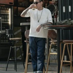 Non Stock NEW ARRIVALS 9.8 Oz Cotton Classic Pocket T-Shirt - White