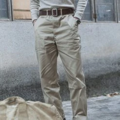 Bronson BOTTOMS 1950s US Army 14 Oz Officer Chino Trousers 24 Bronson BOTTOMS 1950s US Army 14 Oz Officer Chino Trousers