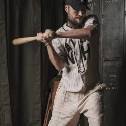 Bronson NEW ARRIVALS WWII Military Baseball Shirt - AIEA NH