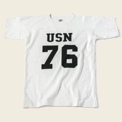 Bronson US Naval Football T-Shirt - White